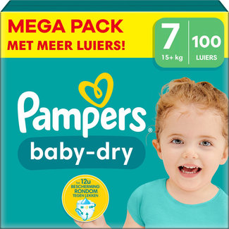 Pampers Pampers - Baby Dry - Maat 7 - Mega Pack - 100 stuks - 15+ KG