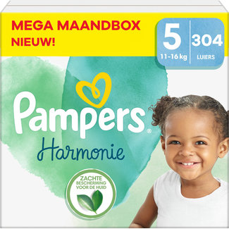 Pampers Pampers - Harmonie - Maat 5 - Mega Maandbox - 304 stuks - 11/16 KG