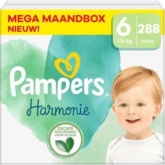 Pampers Pampers - Harmonie - Maat 6 - Mega Maandbox - 288 stuks - 13+ KG