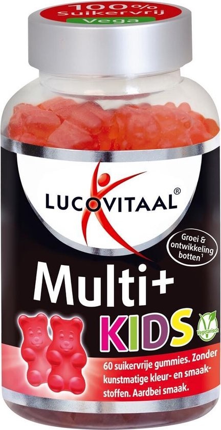 Lucovitaal - Multi+ kids Gummies - Aardbei - 60 stuks