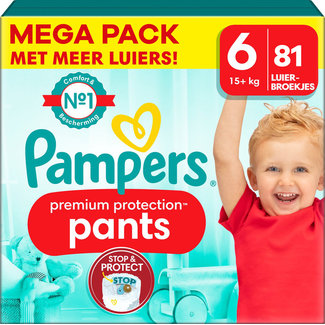 Pampers Pampers - Premium Protection Pants - Maat 6 - Mega Pack - 81 stuks - 15+ KG