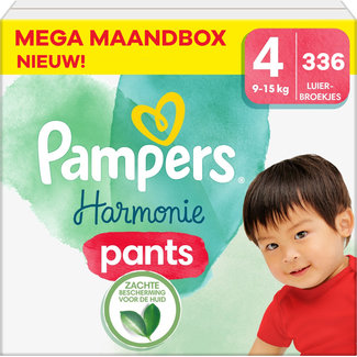 Pampers Pampers - Harmonie Pants - Maat 4 - Mega Maandbox - 336 stuks - 9/15 KG