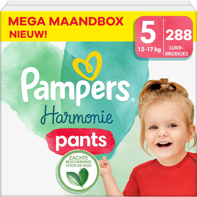Pampers - Harmonie Pants - Maat 5 - Mega Maandbox - 288 stuks - 12/17 KG