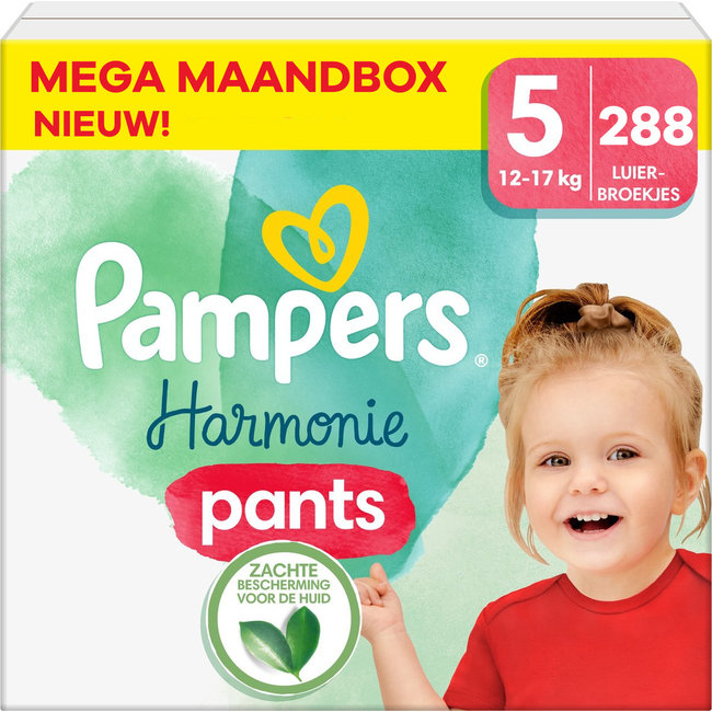 Pampers Pampers - Harmonie Pants - Maat 5 - Mega Maandbox - 288 stuks - 12/17 KG