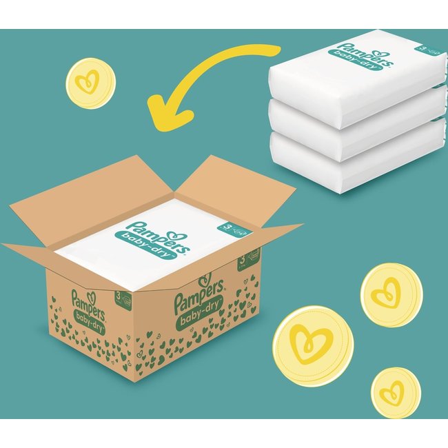 Pampers - Baby Dry - Maat 8 - Maandbox - 112 stuks - 17+ KG