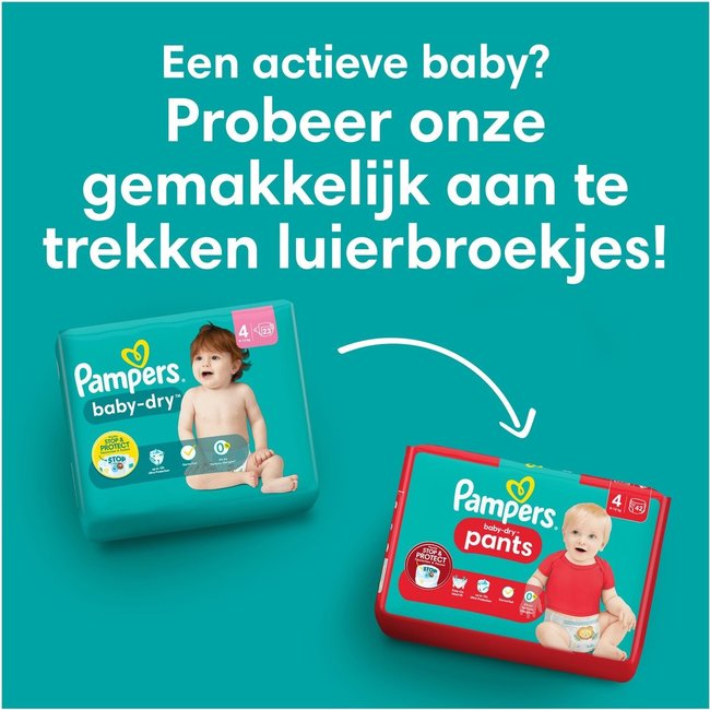 Pampers - Baby Dry - Maat 8 - Maandbox - 112 stuks - 17+ KG