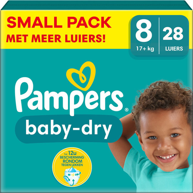 Pampers Pampers - Baby Dry - Maat 8 - Small Pack - 28 stuks - 17+ KG