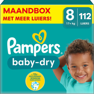 Pampers Pampers - Baby Dry - Maat 8 - Maandbox - 112 stuks - 17+ KG