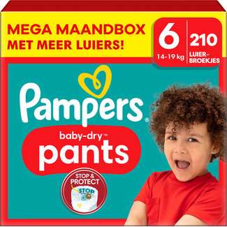 Pampers Pampers - Baby Dry Pants - Maat 6 - Mega Maandbox - 210 stuks - 15+ KG