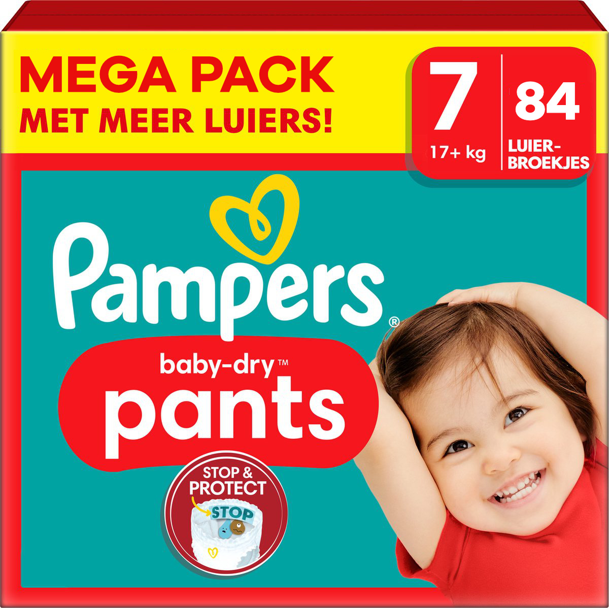Pampers  Baby Dry Pants - Maat 7 - Mega Pack - 84 stuks - 17+ KG