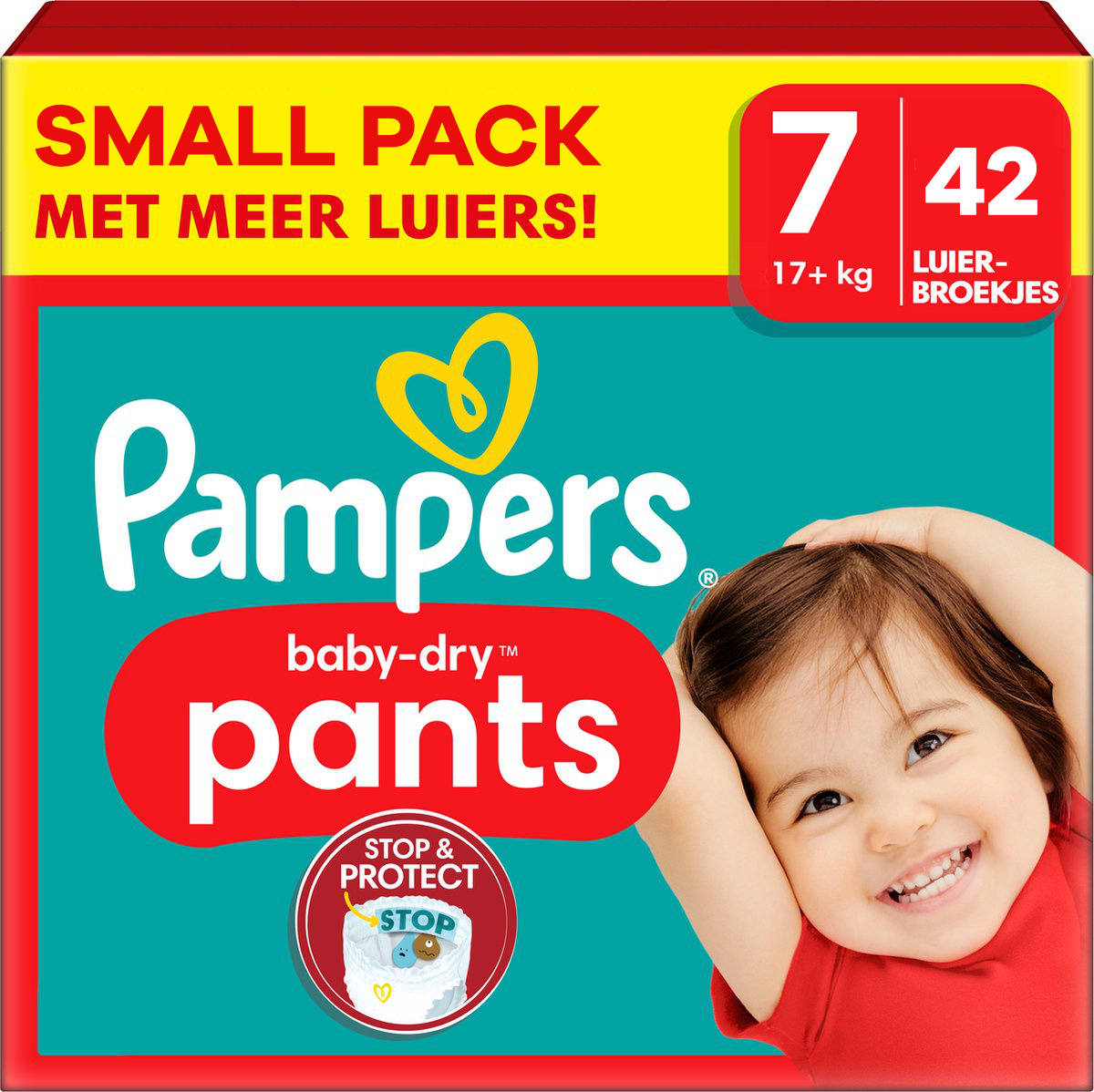 Pampers  Baby Dry Pants - Maat 7 - Small Pack - 42 stuks - 17+ KG