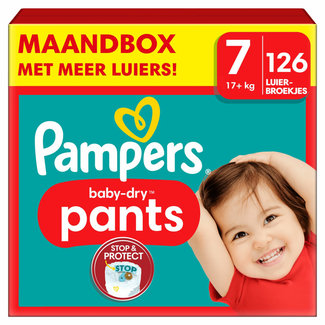 Pampers Pampers - Baby Dry Pants - Maat 7 - Maandbox - 126 stuks - 17+ KG