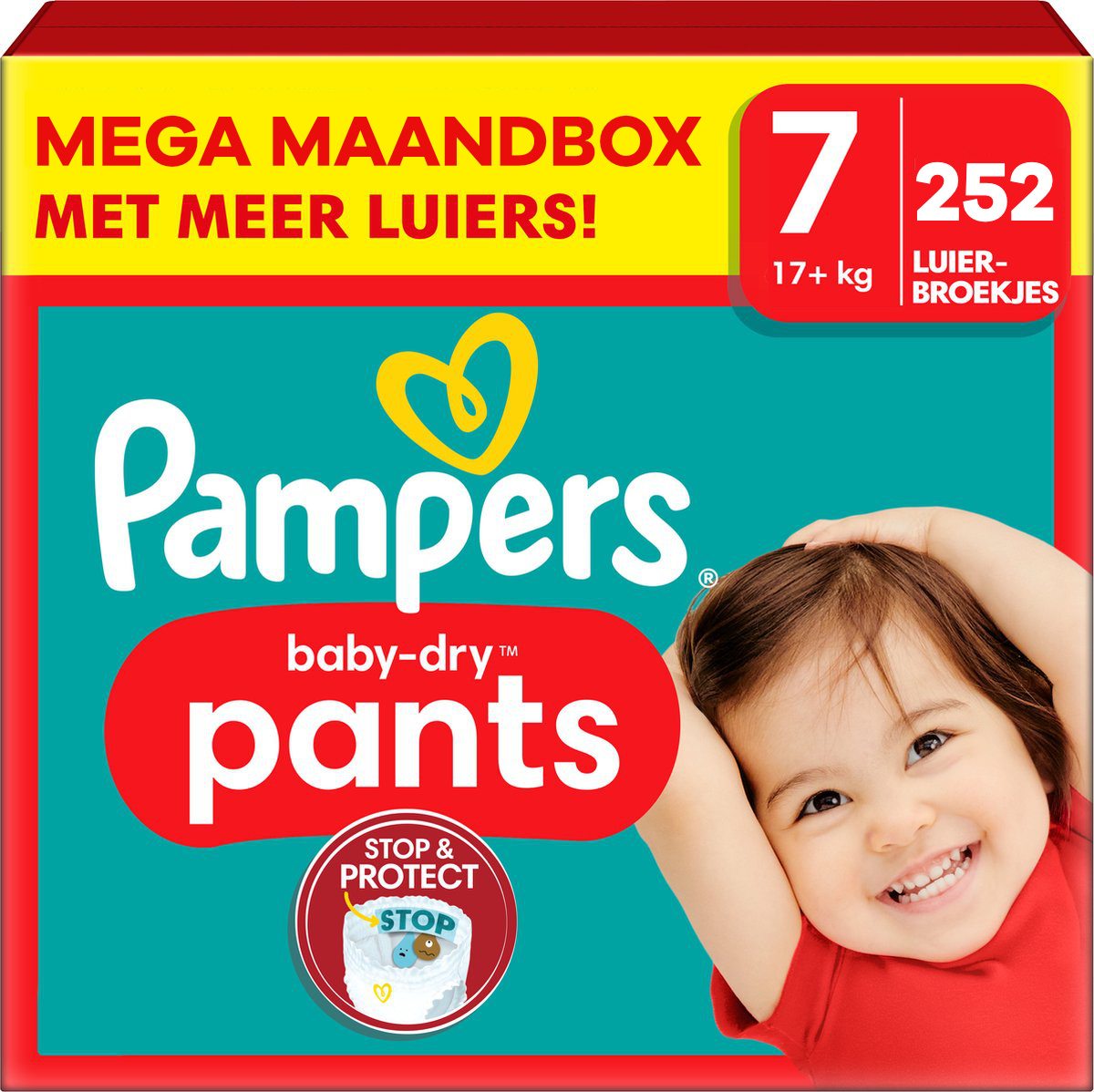 Pampers  Baby Dry Pants - Maat 7 - Mega Maandbox - 252 stuks - 17+ KG