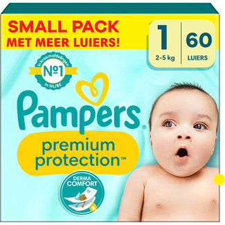 Pampers Pampers - Premium Protection - Maat 1 - Small Pack - 60 stuks - 2/5 KG
