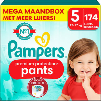 Pampers Pampers - Premium Protection Pants - Maat 5 - Mega Maandbox - 174 stuks - 12/17 KG