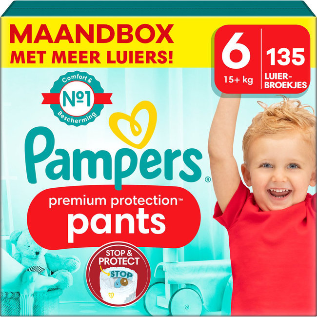 Pampers Pampers - Premium Protection Pants - Maat 6 - Maandbox - 135 stuks - 15+ KG