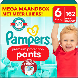 Pampers Pampers - Premium Protection Pants - Maat 6 - Mega Maandbox - 162 stuks - 15+ KG