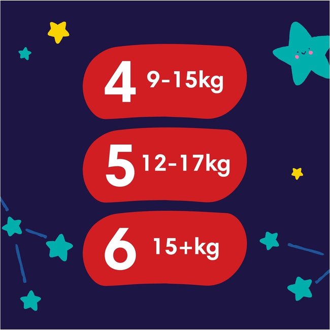 Pampers - Baby Dry Night Pants - Maat 4 - Mega Pack - 80 stuks - 9/15 KG