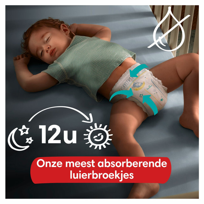 Pampers - Baby Dry Night Pants - Maat 4 - Mega Pack - 80 stuks - 9/15 KG