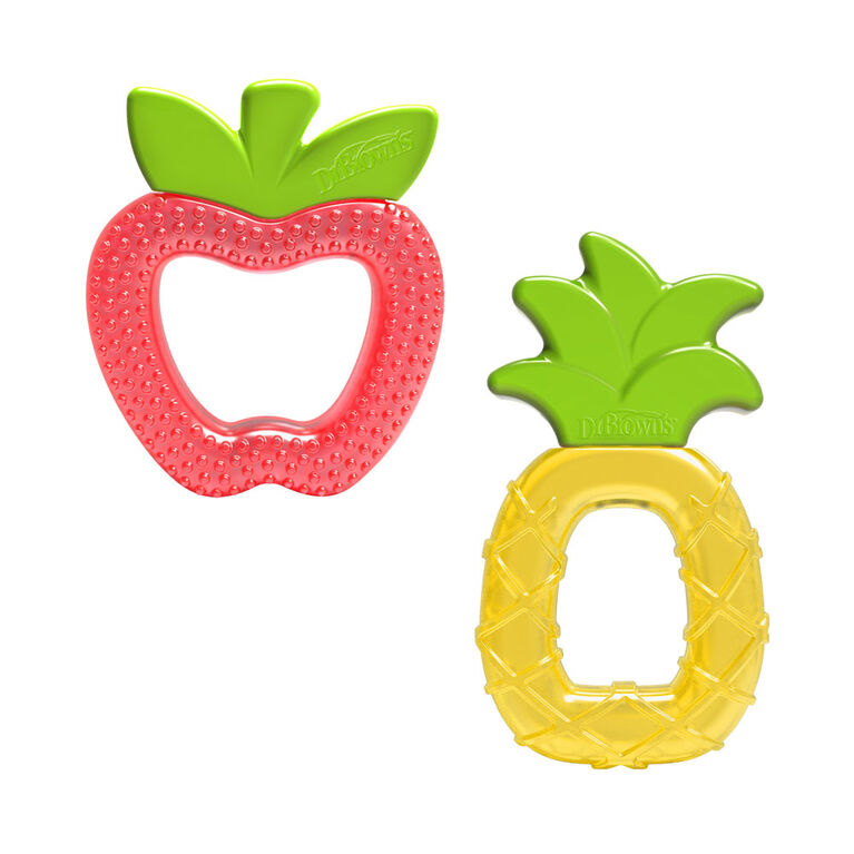 Dr. Brown's - Bijtfiguur - Ananas & Appel - Aqua Cool Watergevulde Bijtring