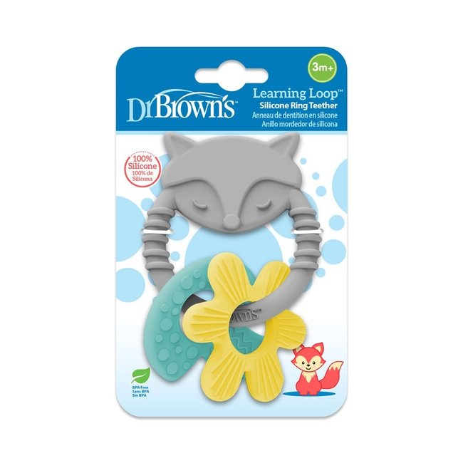 Dr. Brown's - Bijtfiguur - Vos Met Figuur - Leerlus Bijtring