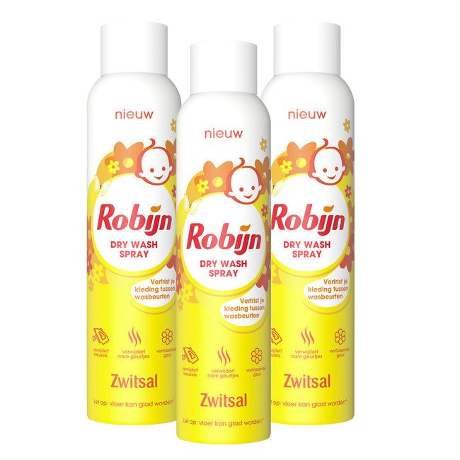 Zwitsal Zwitsal - Robijn Dry Wash Spray - Kleding Opfrisser - 3 x 200ml - Voordeelpack