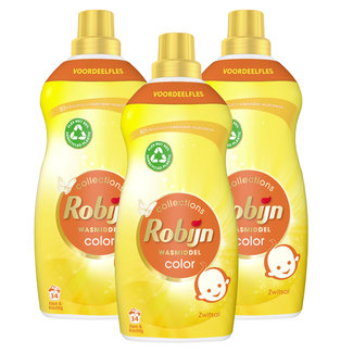 Zwitsal Zwitsal - Robijn Kleur Vloeibaar Wasmiddel - Beschermt Kleur - 3 x 1190ml - Voordeelpack