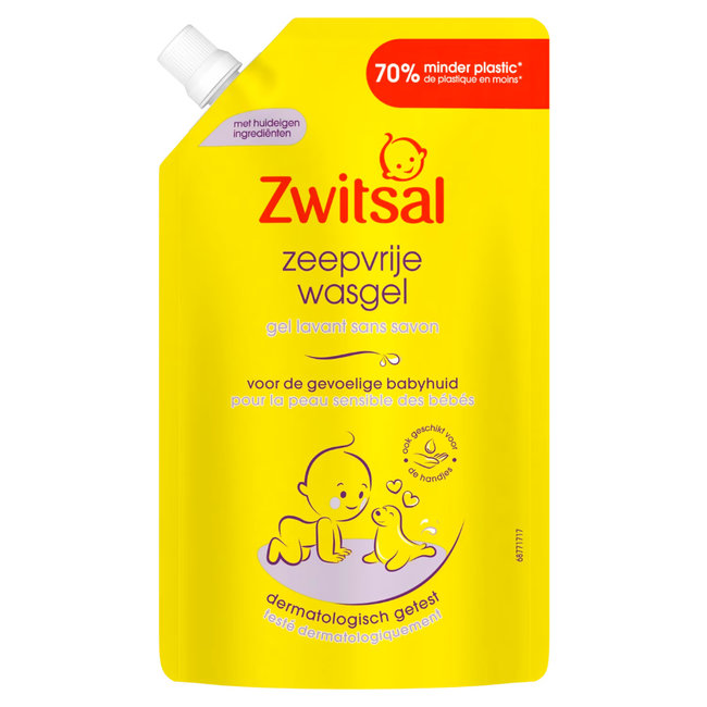 Zwitsal - Navulling Wasgel - Zeepvrij - 6 x 500ml - Voordeelverpakking
