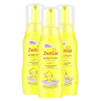 Zwitsal Zwitsal - Baby Wasschuim - Huidvriendelijk - 3 x 200ml - Voordeelpack