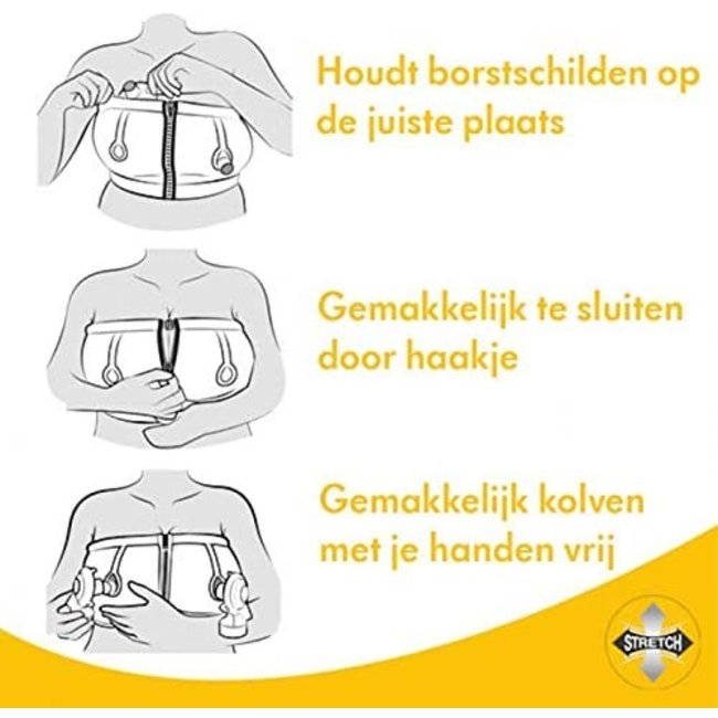 Medela - Easy Expression Bustier - Zwart - Kleine Maat