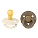 Bibs BiBS - Colour Pacifier - Maat 1 - Fopspeen - 2 stuks - Dark Oak / Ivory
