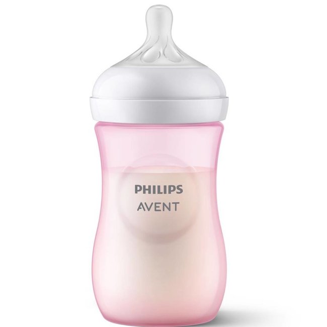 Philips Avent - Babyfles - Natural Response - 1 stuk - Roze - 260ml