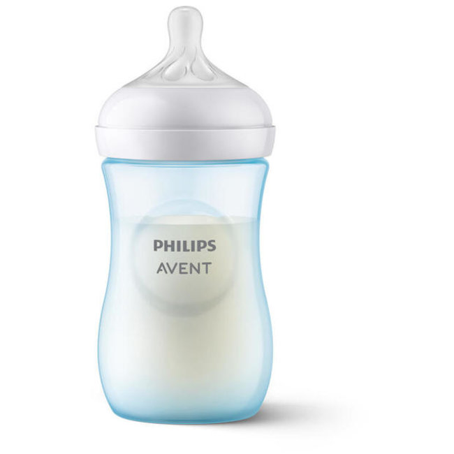 Niet modieus opraken oppervlakkig Philips Avent - Babyfles - Natural Response - 1 stuk - Blauw - 260m -  Babydrogist.nl