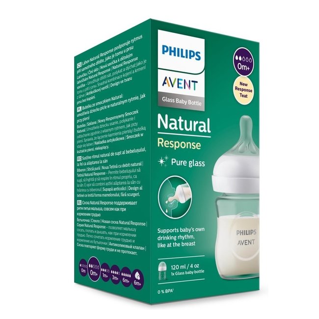 Philips Avent - Glas Babyfles - Natural Response - 1 stuk - 120ml