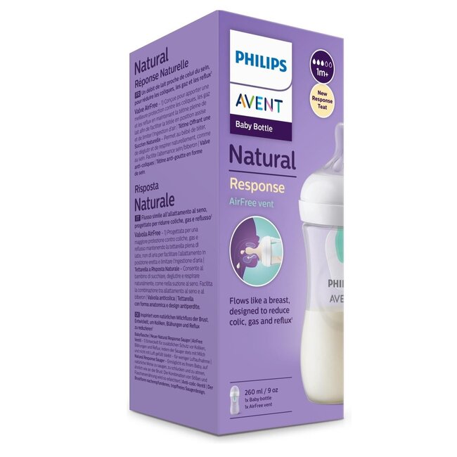 Philips Avent - AirFree Babyfles - Natural Response - 1 stuk - 260ml