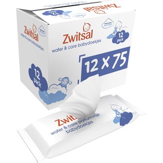 Zwitsal Zwitsal - Water & Care - Billendoekjes - 12 x 75 - 900 babydoekjes