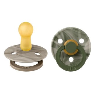 Bibs BiBS - Tie Dye - Maat 1 - Fopspeen - 2 stuks - Green Mix