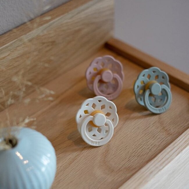 BiBS - Boheme Pacifier - Maat 1 -  Fopspeen - 2 stuks - Fossil Grey / Mauve