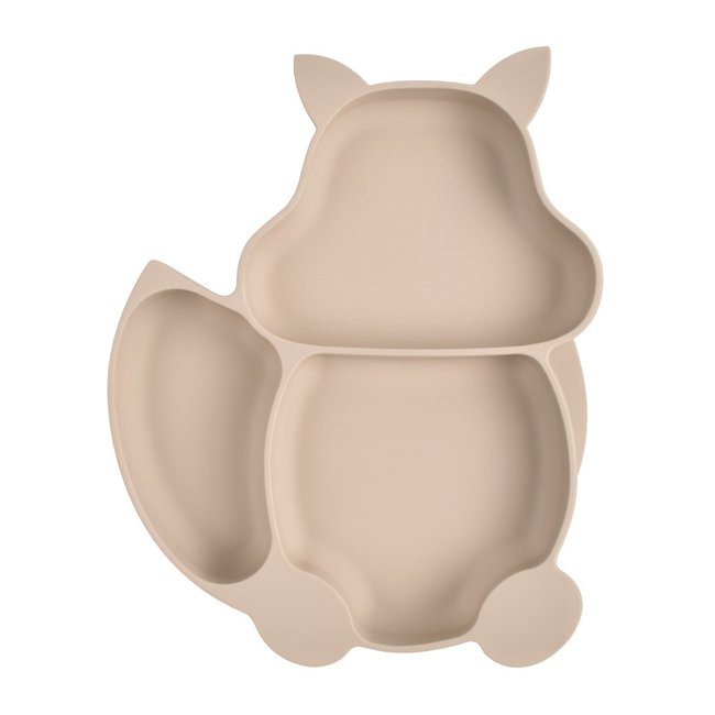 Dutsi - Siliconen - Baby & Kind Bord - Zuignap Bord - Mocha Vosje