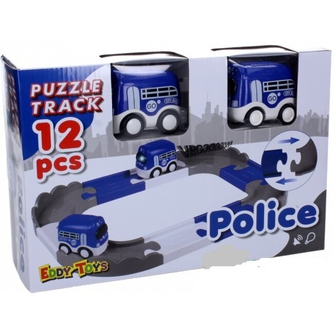 Eddy Toys - Spoorpuzzel - 3 Verschillende Voertuigen