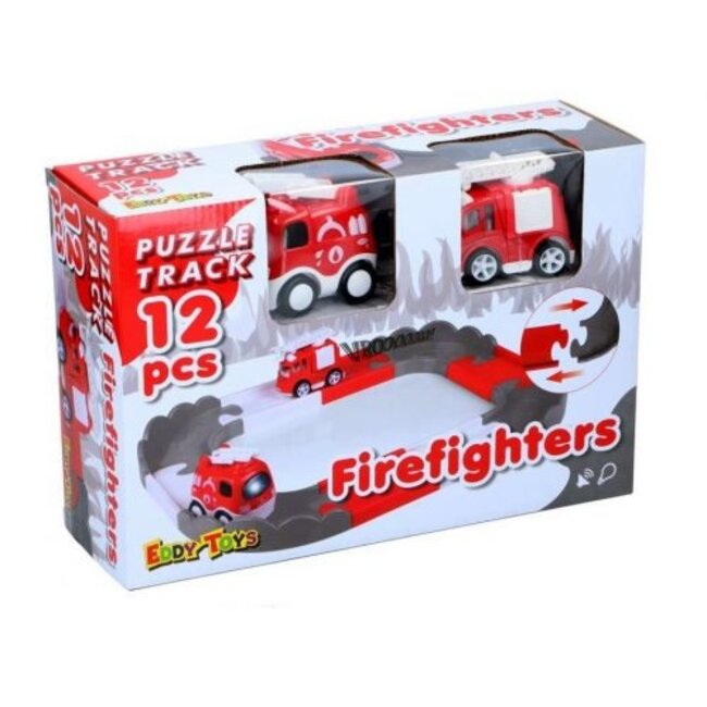 Eddy Toys - Spoorpuzzel - 3 Verschillende Voertuigen