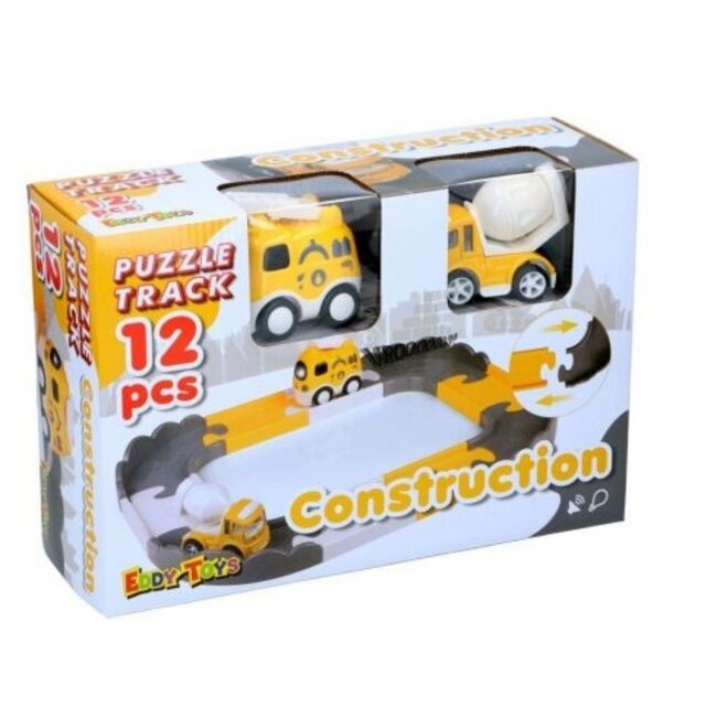 Eddy Toys - Spoorpuzzel - 3 Verschillende Voertuigen