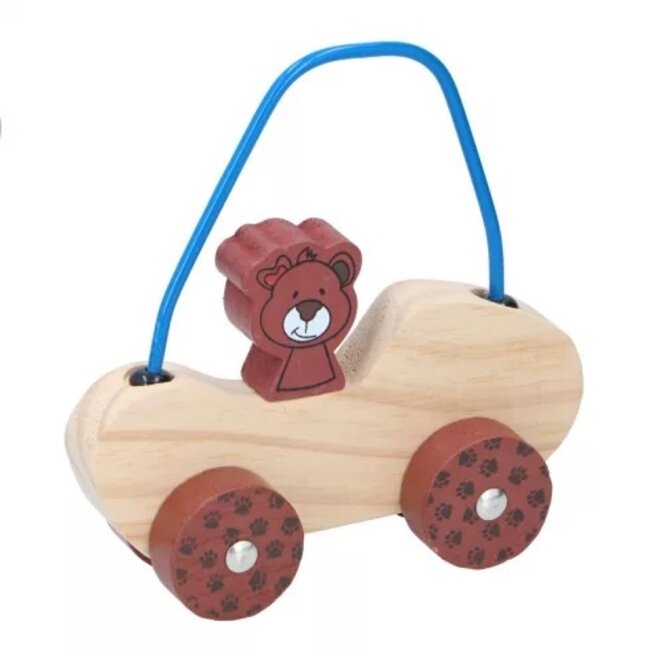 Marionette - Baby Rollend Houten Speelgoed - 3 Verschillende Dierenontwerp