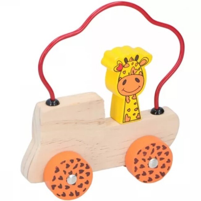 Marionette - Baby Rollend Houten Speelgoed - 3 Verschillende Dierenontwerp