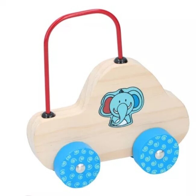 Marionette - Baby Rollend Houten Speelgoed - 3 Verschillende Dierenontwerp