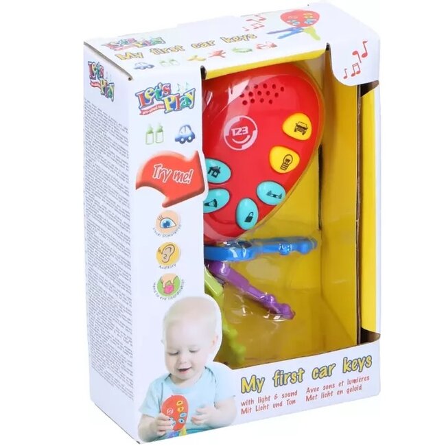 Let's Play - Mijn Eerste Autosleutels - Sleutelhanger Met Geluiden - 1 stuk