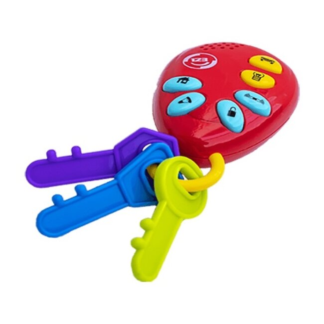 Let's Play - Mijn Eerste Autosleutels - Sleutelhanger Met Geluiden - 1 stuk