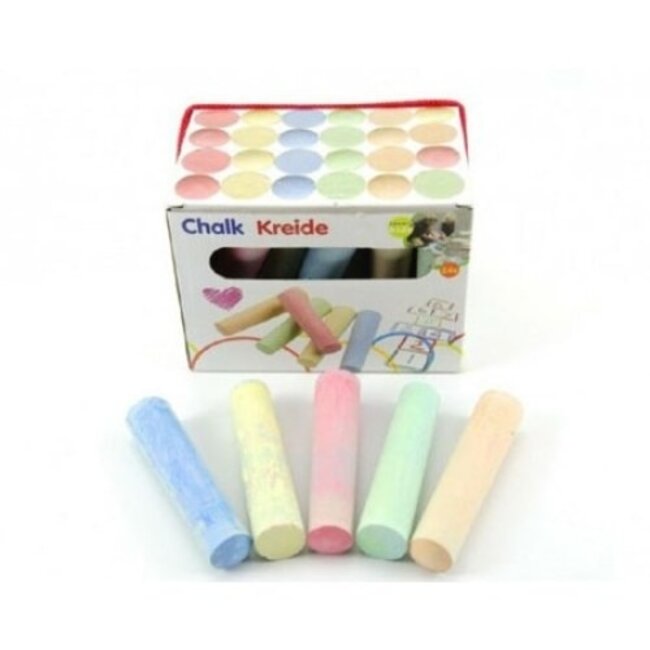 Eddy Toys - Stoepkrijt - Bevordert Creativiteit - 24 stuks