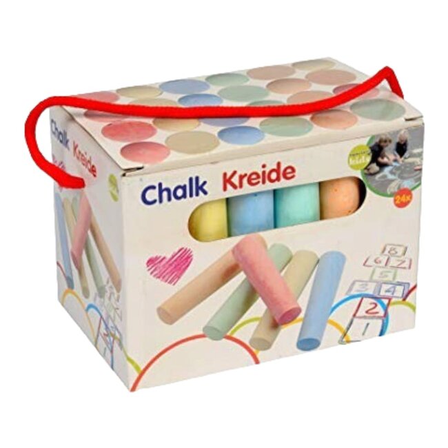 Eddy Toys - Stoepkrijt - Bevordert Creativiteit - 24 stuks