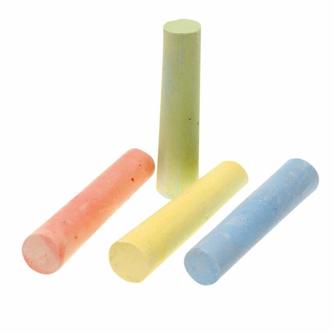 Eddy Toys - Stoepkrijt - Bevordert Creativiteit - 6 stuks